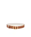Dior 30 Montaigne Double-sided Belt In Brown