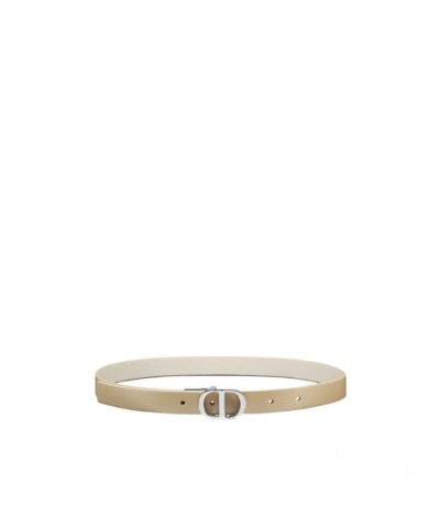Dior 30 Montaigne Double-sided Belt In Nude