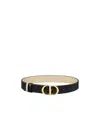 Dior 30 Montaigne Double-sided Belt In Nude