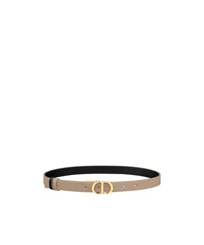 Dior 30 Montaigne Double-sided Belt In Nude