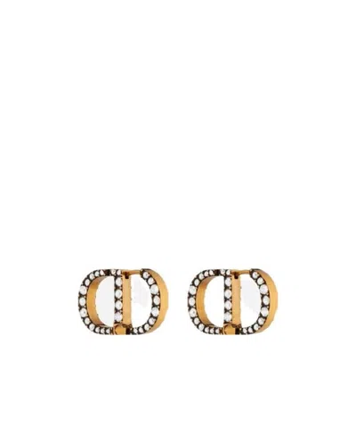 Dior 30 Montaigne Earrings In Yellow