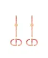 Dior 30 Montaigne Earrings In Yellow