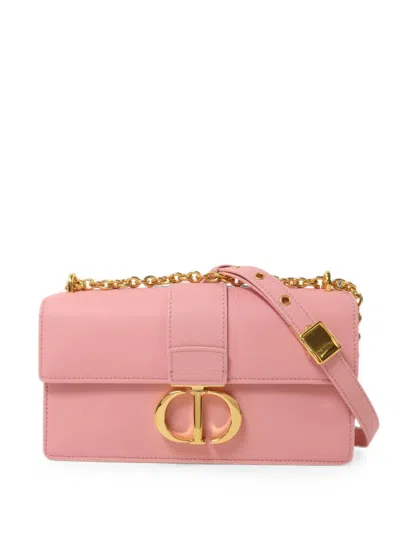 Pre-owned Dior 30 Montaigne East-west Chain Shoulder Bag In Pink
