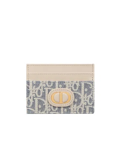 Dior 30 Montaigne Freesia Card Holder In Nude