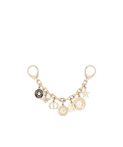 Dior 30 Montaigne Handbag Pendant In Nude