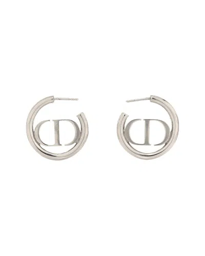 Dior 30 Montaigne Hoop Earrings (authentic Pre-loved) In Metallic