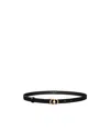 Dior Luxurious Black Calfskin Belt For Women In Black