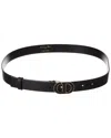 Dior 30 Montaigne Leather Belt In Black