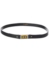 Dior 30 Montaigne Leather Belt In Black