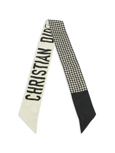 Pre-owned Dior 30 Montaigne Mitzah Scarf In Neutral