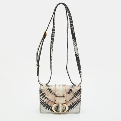 Pre-owned Dior 30 Montaigne Multicolor Leather Tie Dye Box Bag