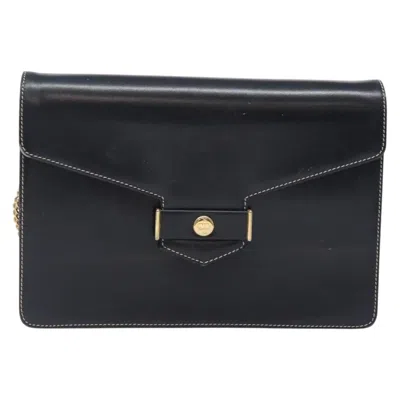 Pre-owned Dior 30 Montaigne Navy Leather Shoulder Bag ()
