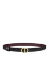 Dior 30 Montaigne Reversible Belt In Black