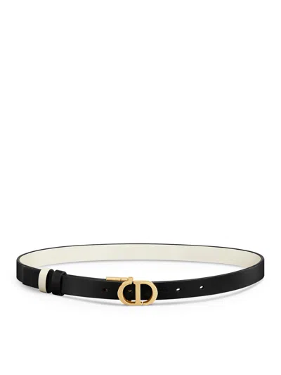 Dior 30 Montaigne Reversible Belt In Black
