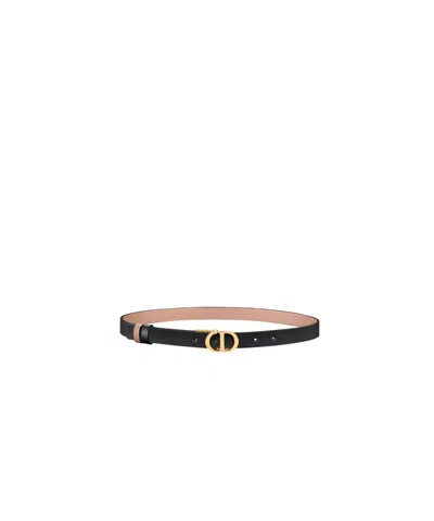 Dior 30 Montaigne Reversible Belt In Black