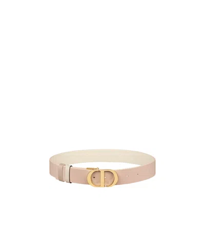 Dior 30 Montaigne Reversible Belt In Nude