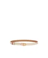 Dior Women Reversible Leather Belt In Nude