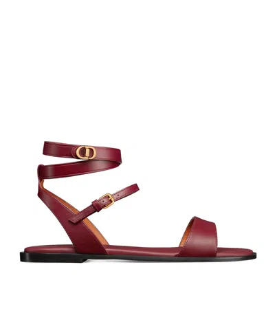 Dior 30 Montaigne Sandal In Red