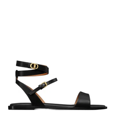 Dior 30 Montaigne Sandal In Black