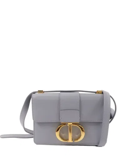 Pre-owned Dior 30 Montaigne Shoulder Bag In Gray