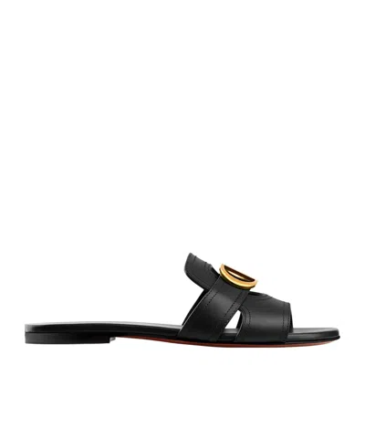 Dior 30 Montaigne Slippers In Black