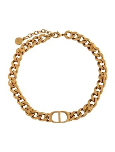 Pre-owned Dior 30 Montaigne Spike Choker Necklace, 15.25" In Multicolor