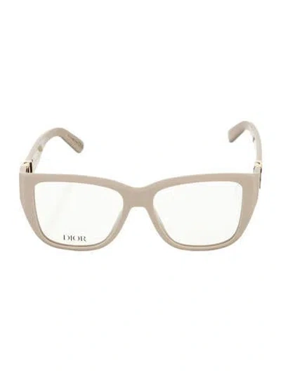 Pre-owned Dior 30 Montaigne Square Eyeglasses W/ Tags In Neutral