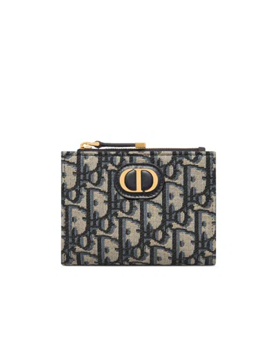 Dior Dahlia 30 Montaigne Wallet In Black