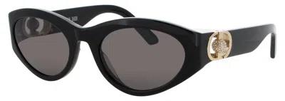 Dior 30montaigne Acetate Sunglasses 54-20-130 In 01a - Shiny Black / Smoke
