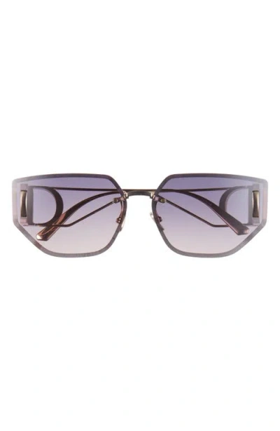 Dior 30montaigne B3u 65mm Gradient Oversize Butterfly Sunglasses In Multi