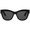 Dior 30montaigne B41 54mm Butterfly Sunglasses In Shiny Black/smoke
