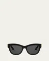 Dior 30montaigne B4i Sunglasses In Shiny Black Smoke