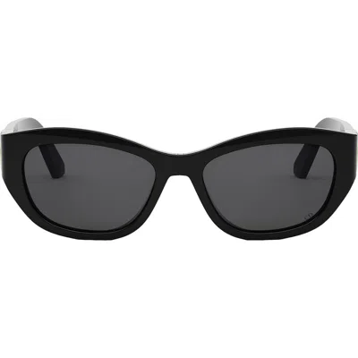 Dior 30montaigne B5u 54mm Oval Sunglasses In Black