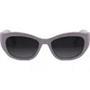 Dior 30montaigne B5u 54mm Oval Sunglasses In Lilac/other/gradient Smoke
