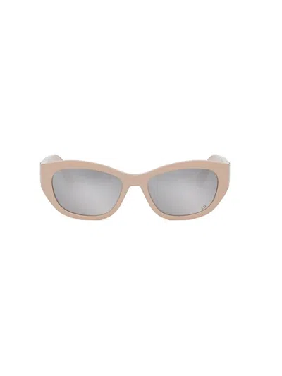 Dior 30montaigne B5u Sunglasses In Shiny Pink Smoke Mirror