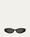 Dior 30montaigne B6i Sunglasses In Shiny Black Smoke