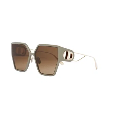 Dior Women's 30montaigne Su 58mm Geometric Sunglasses In Grey Gradient Brown