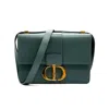 DIOR DIOR 30MONTAIGNE GREEN LEATHER SHOULDER BAG (PRE-OWNED)