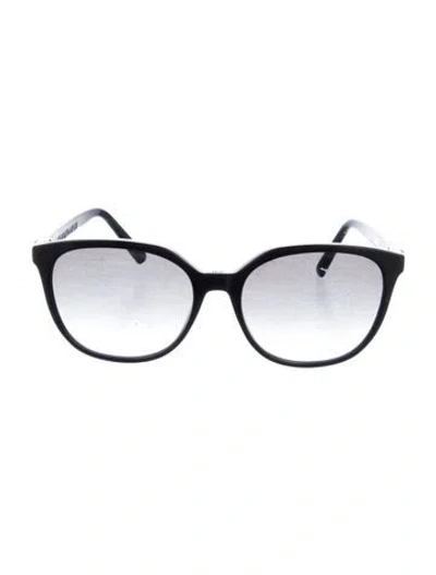 Pre-owned Dior 30montaigne Mini Oversize Sunglasses In Black