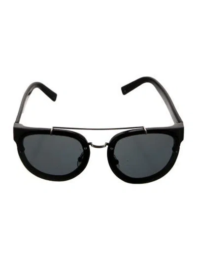 Pre-owned Dior 30montaigne Mini Si Round Sunglasses In Black