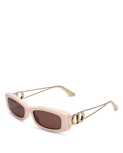 Dior 30montaigne Rectangle Sunglasses, 54mm In Pink