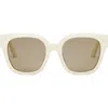 Dior Women's 30montaigne S10f 54mm Square Sunglasses In Ivory