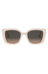 Dior 30montaigne S13i 53mm Square Sunglasses In Brown