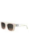 Dior 30montaigne S13i Butterfly Sunglasses, 53mm In Shiny Pink/gradient Smoke