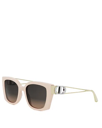 Dior 30montaigne S13i Butterfly Sunglasses, 53mm In Shiny Pink/gradient Smoke