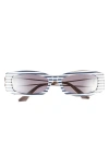 Dior 30montaigne S14i 54mm Rectangular Sunglasses In Purple