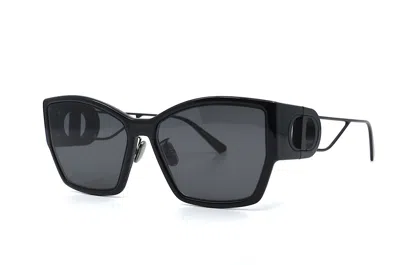 Pre-owned Dior 30montaigne S2u 14a Black Grey Authentic Sunglasses In Gray