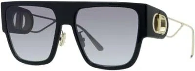 Pre-owned Dior 30montaigne S3u Sunglasses Color 12a1 Shiny Black Size 58mm