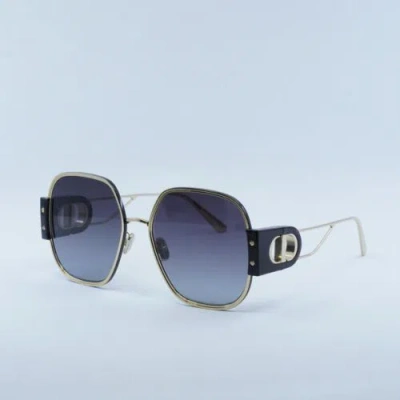 Pre-owned Dior 30montaigne S5u B4a1 Shiny Gold Dh / Gradient Smoke 58-19-130 Sunglasse... In Gray