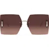Dior 30montaigne S7u 64mm Oversize Gradient Geometric Sunglasses In Multi